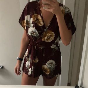 Wrap Tie-Front Romper